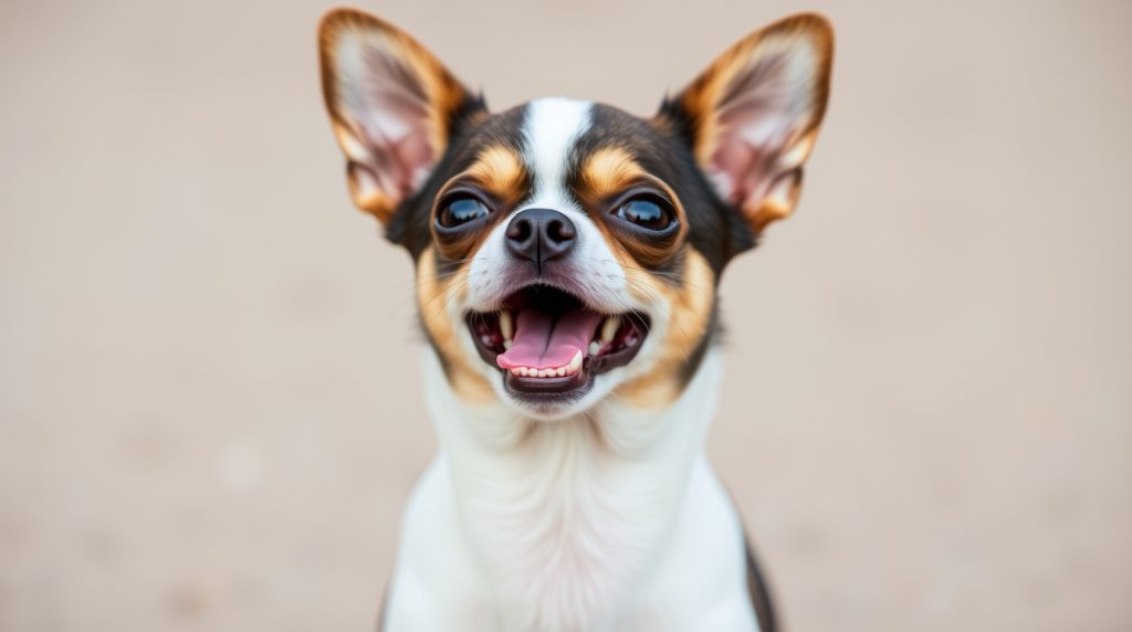 a close up of a dog