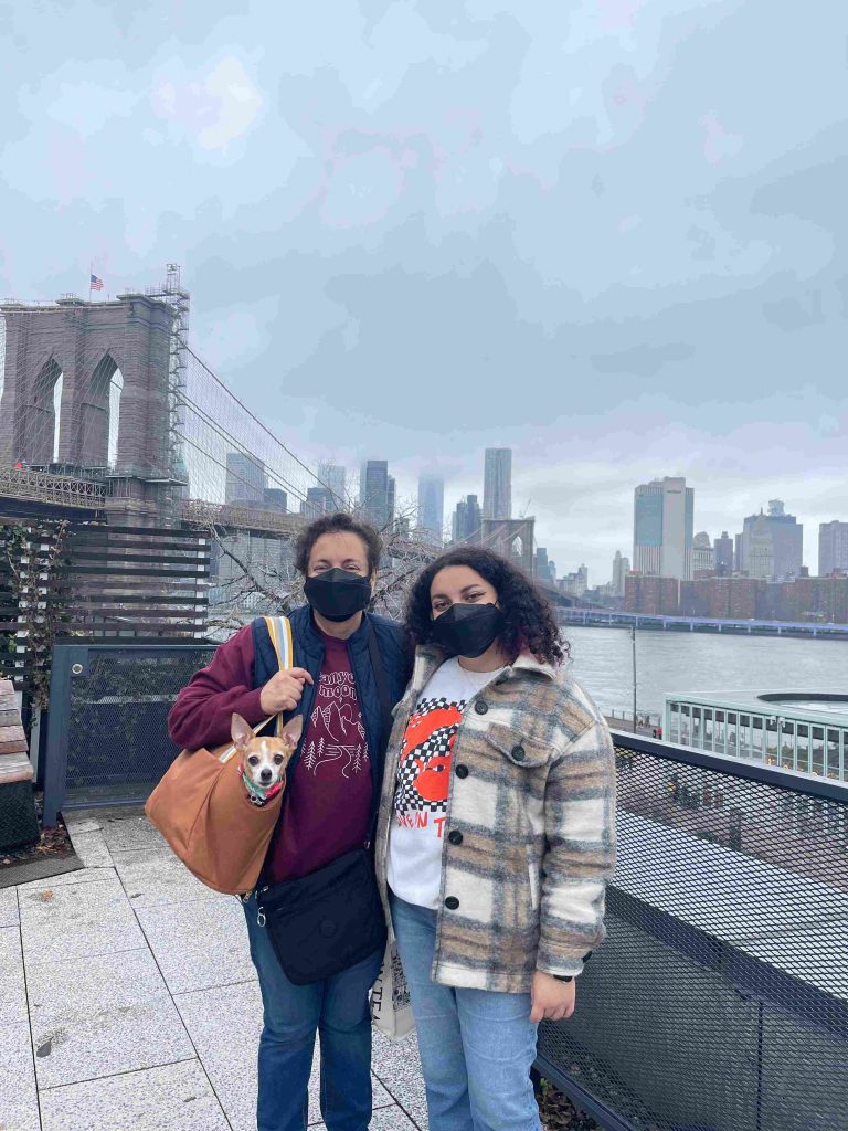 a couple of people wearing face masks