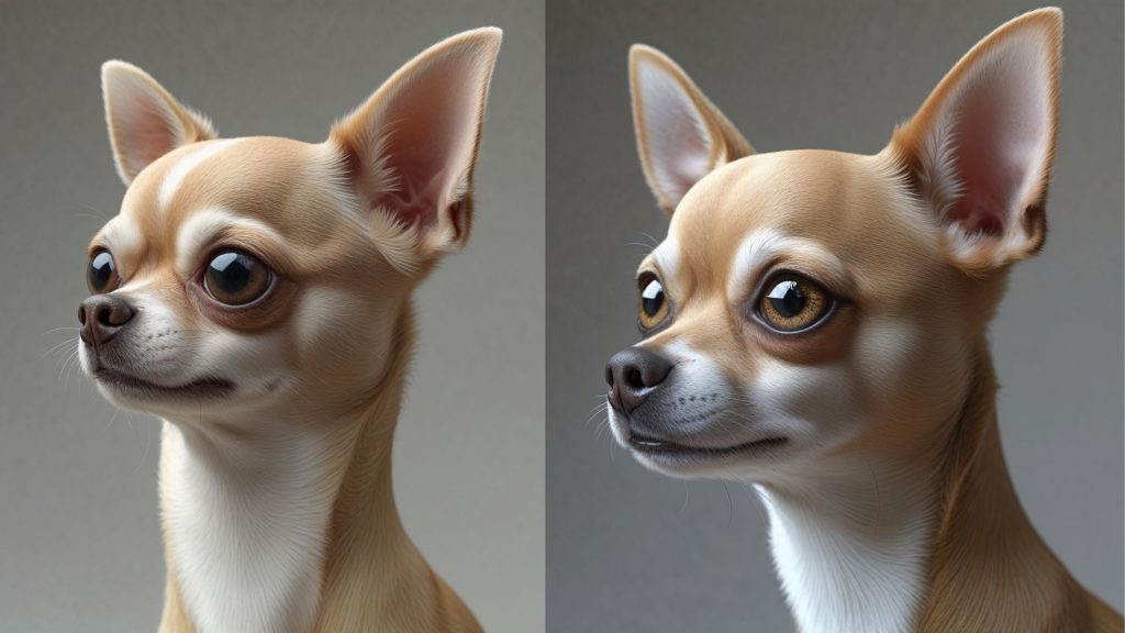 a collage of a dog