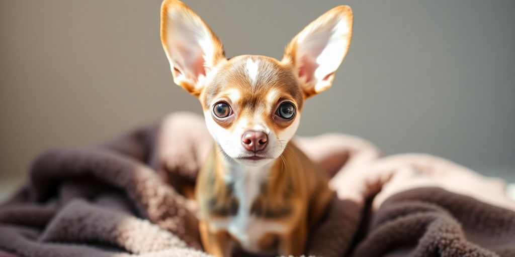 a small dog with large ears